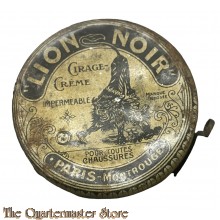 France - Couvercle en métal de boîte de cirage ancienne « Lion Noir » N°6