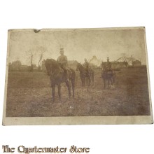 Postkarte/Studio Photo 1914 Deutsche Uhlanen zu Pferd