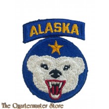 Mouwembleem Alaska Defence Command with tab  (Sleeve badge Alaska Defence Command)