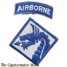 Mouw embleem XVIII / 18th Airborne Corps (Shoulder flash U.S. Army XVIII (18th) Airborne Corps (Sky Dragons))